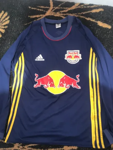 Camisa Red Bull New York MLS Manga Longa Tam G