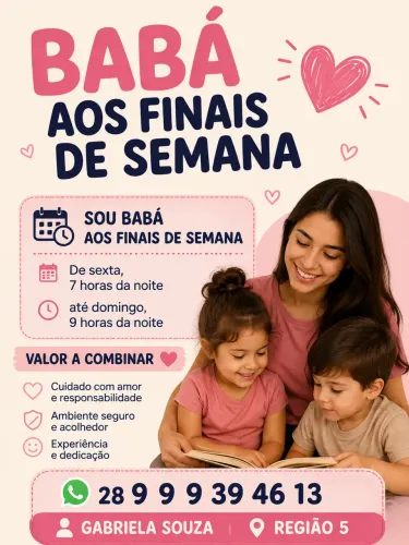 BABA AOS FINAIS DE SEMANA