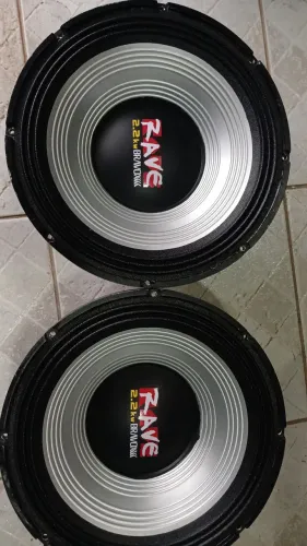 Par de alto falante rave 1100rms