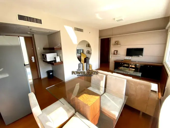 Flat para locação Mercure | 39 m² | Mobiliado | 1 dormitório | 1 vaga - São Paulo - SP