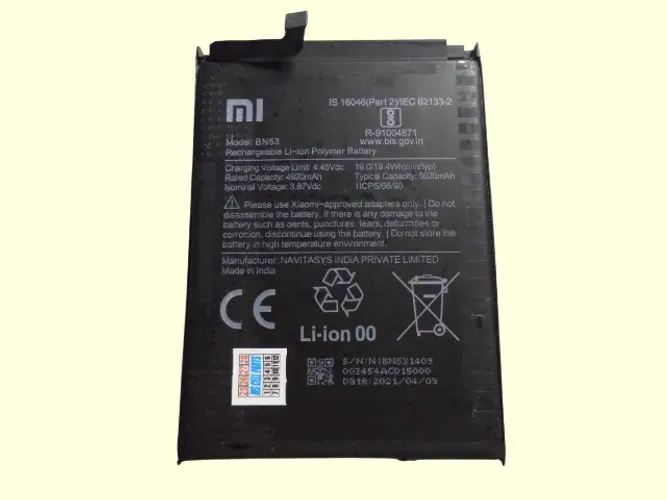 bateria original mod bn53 xiaomi redmi note 10 pro