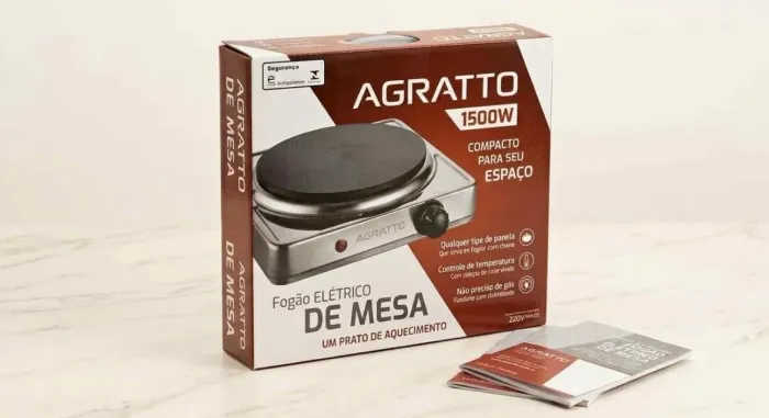 Fogão elétrico agratto 1 boca 