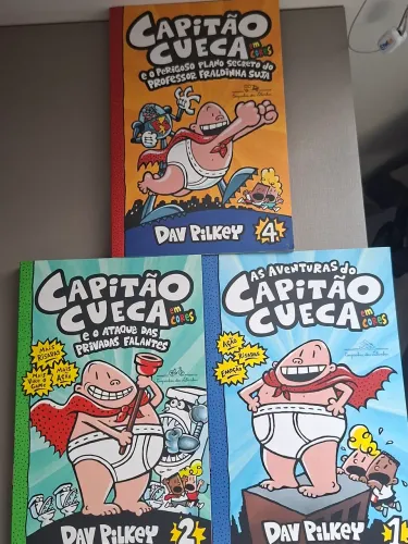 Livros Capitão Cueca volumes 1,2 e 4 (venda separada também)