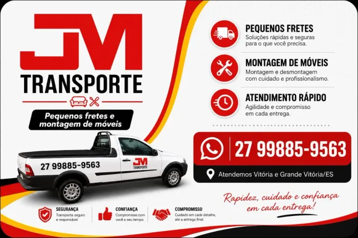 Frete e pequena mudança