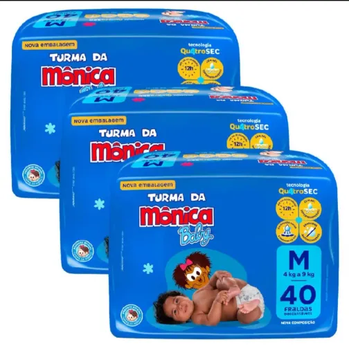 Fralda turma da Monica 