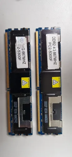 Memória Ram Servidor DDR2 8GB (2*4GB) PC2-5300F - DESAPEGO