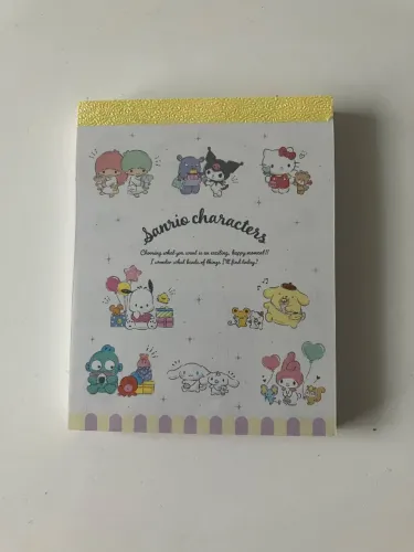 Bloco de notas sanrio