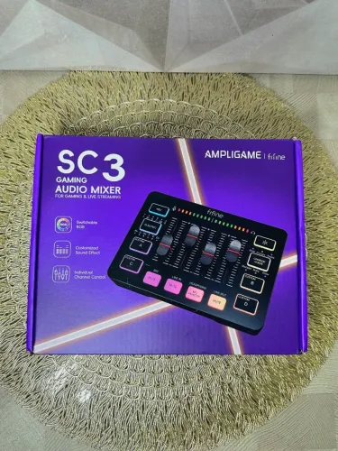 Mixer de Áudio Fifine - Mesa de Som Completa para Criadores