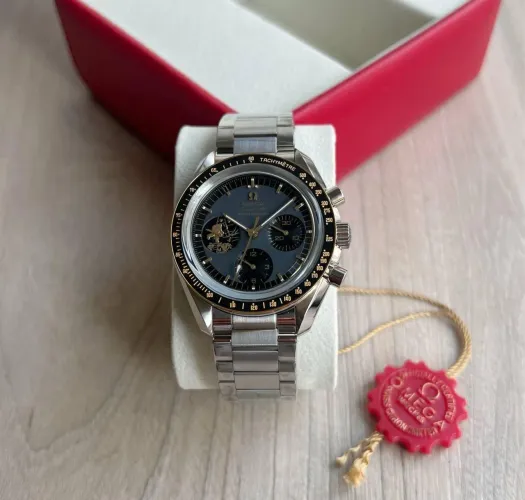  Relogio Omega Apóllo Speed Master -Eta S/c- Mostrador Cinza 