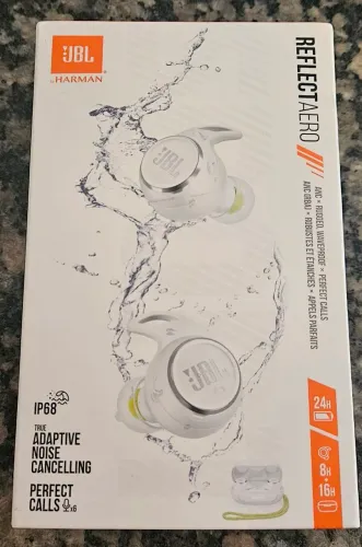 Fone de Ouvido JBL Reflect Aero Tws Bluetooth Sem Fio Branco Novo