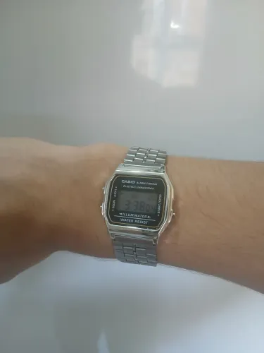 Relógio Casio Unissex Vintage Prateado