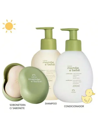 KIT PRESENTE CUIDADOS DIÁRIOS MAMÃE E BEBÊ TRADICIONAL 