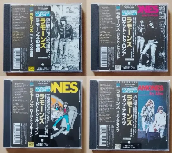 RAMONES - LOTE COM 9 CDS  RAMONES U.S PUNK 1998 - EDIÇÃO JAPONESA