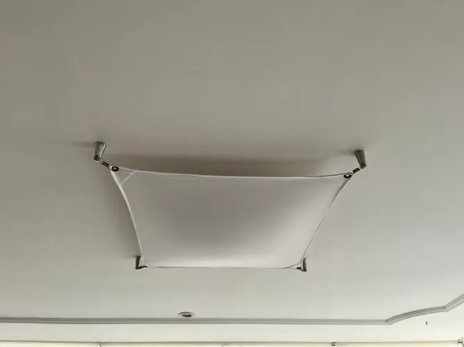 2 luminárias de pano identicas - 4 lâmpadas em cada - perfeito estado