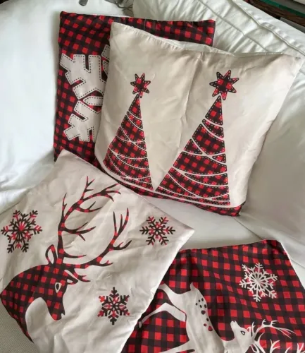 Capas de Almofadas Natalinas : 4 capas pra decorar seu Natal