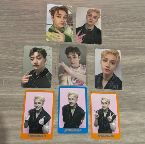 Stray Kids Combo Kit 8 Cards Oficiais Bang Chan Maxident e Dicon ? K-Pop kpop k pop