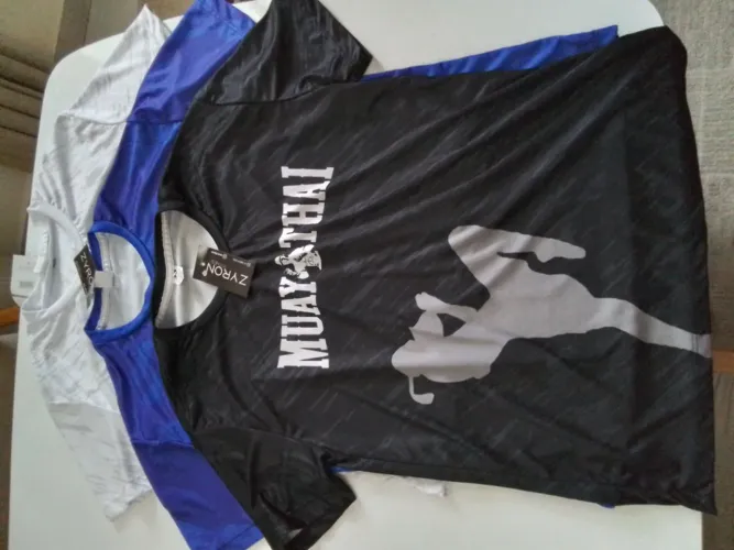 Camisa Masculina Dry Muay-Thai Tams. M e G