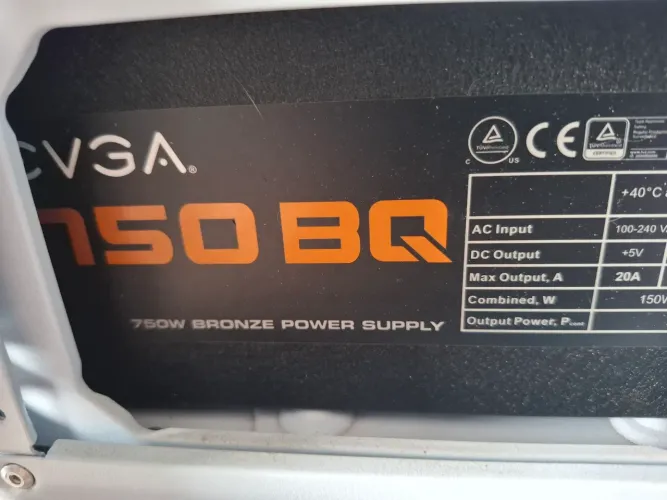 Fonte evga bq 750w 80 plus bronze