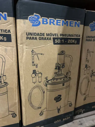 Unidade móvel pneumática para graxa