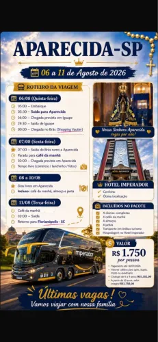 Viagem pra aparecida 