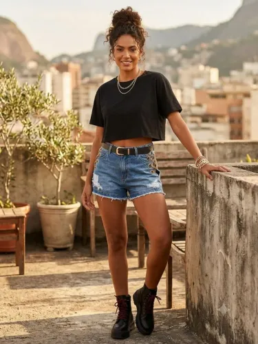 Shorts jeans Tam 42