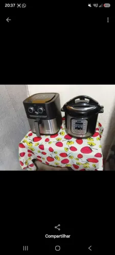Air fryer e panela de pressão elétrica