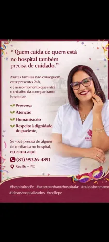 Cuidadora hospitalas humanizada