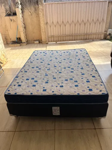 Colchão Ortobom casal e base box casal