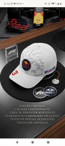 Boné camuflado Red Bull racing 