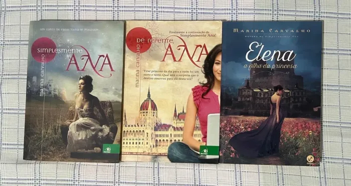 Livro Simplesmente Ana; De repente Ana; Elena, de Marina Carvalho 