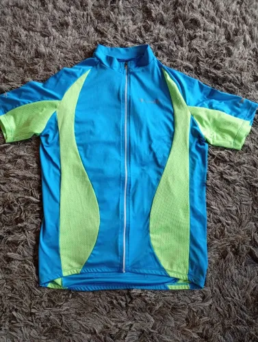 Camisa ciclista tamanho G Azul 