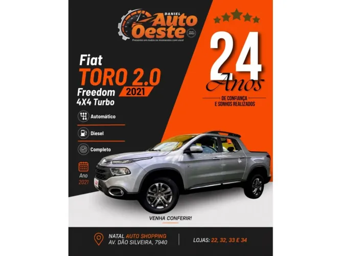 Fiat Toro Freedom 2.0 16V 4X4 Diesel Aut. 2021