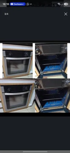 Forno a gás embutido