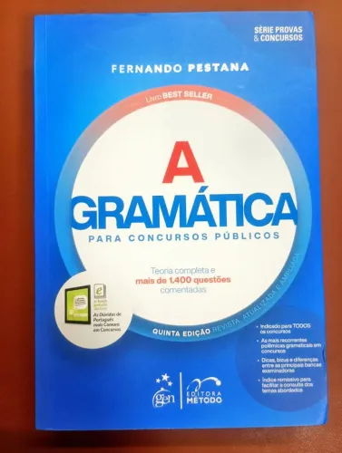 A Gramática para Concursos Públicos 5° Edição 2023 - Pestana, Fernando