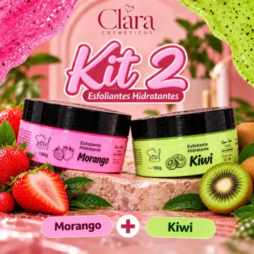 Kit 2 Esfoliante soul cosméticos