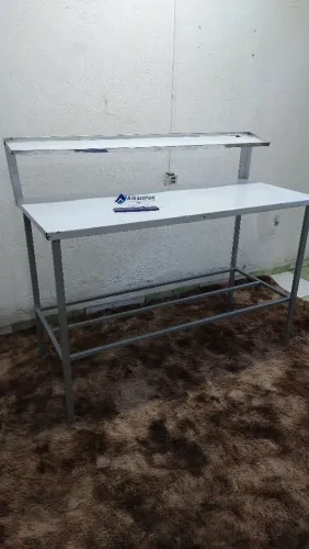 Mesa inox com suporte - Cozinha, Lanchonetes...