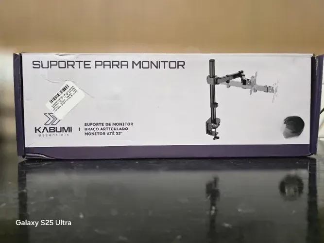 Suporte de Monitor KBM Duplo Braço articulado até 32 Polegadas