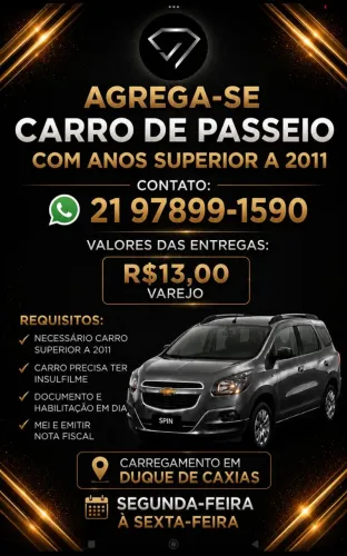 Agrega carro de passeio