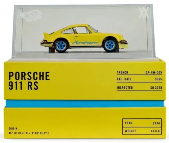 Hot Wheels RLC Exclusive x Daniel Arsham Amarelo 1973 Porsche 911 RSA