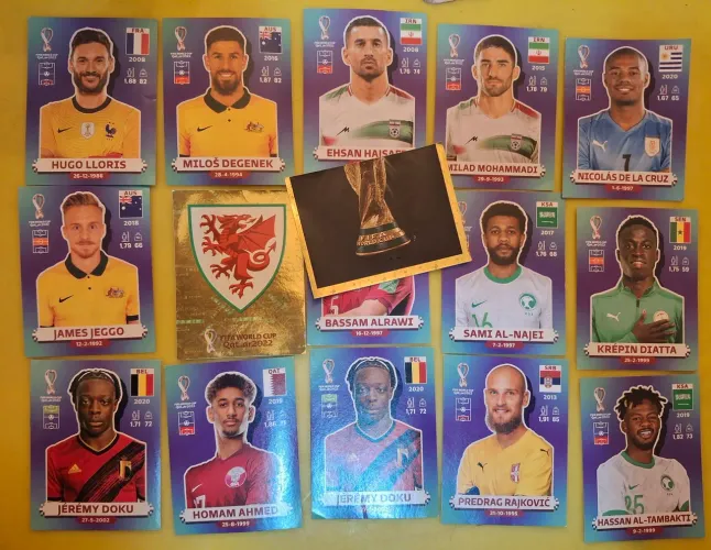Figurinhas da Copa Fifa 2022 