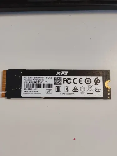 SSD XPG SX6000 Pro 512GB M.2 2280 NVMe PCIe Gen3x4 (ASX6000PNP-512GT-C)