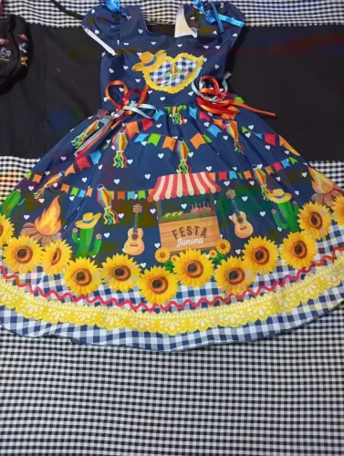Vestido festa junina infantil