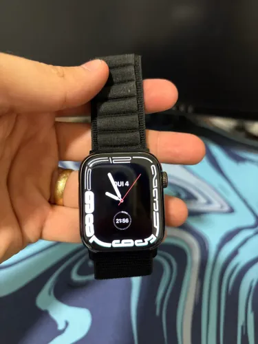 Apple Watch Series 8 45mm Inox + Vidro Safira | Premium | Impecável