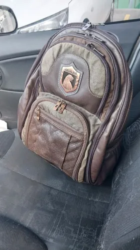 Mochila Nordweg Couro legítimo Garantia Vitalícia