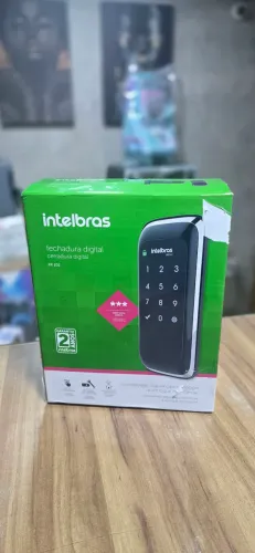 Fechadura Digital de Sobrepor Touch Screen FR 101 Preto Intelbras