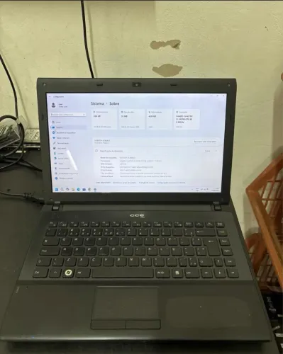 Notebook Cce I30s processador Intel I5-2410m 4Gb de memória Ssd 240gb