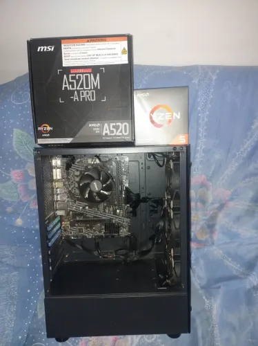 Kit gamer Ryzen 5 3600 leia a descrição