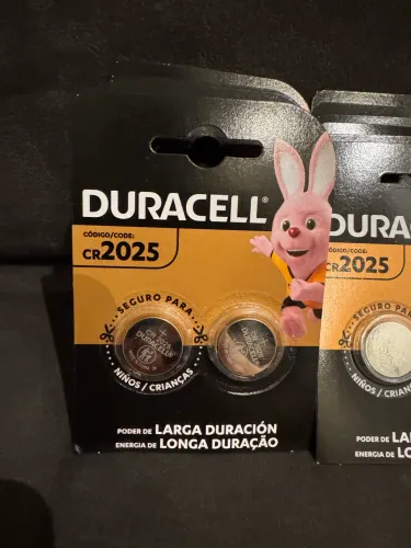 Pilha Duracell CR2025 3V - Cartela com 2 Unidades