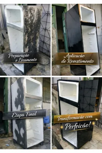 Reforma plotagem geladeira