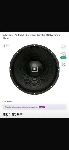 Subwoofer 18 Pol jbl novo 